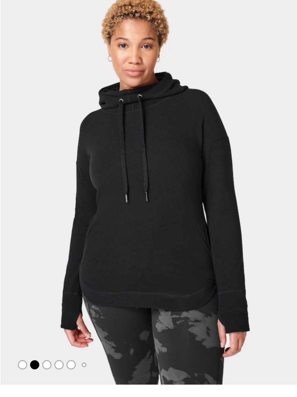 Sweaty Betty Black Escape Luxe Fleece Hoodie